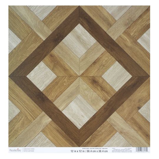 12" x 12" Parquet Floors Double-Sided Cardstock Paper by Recollections™